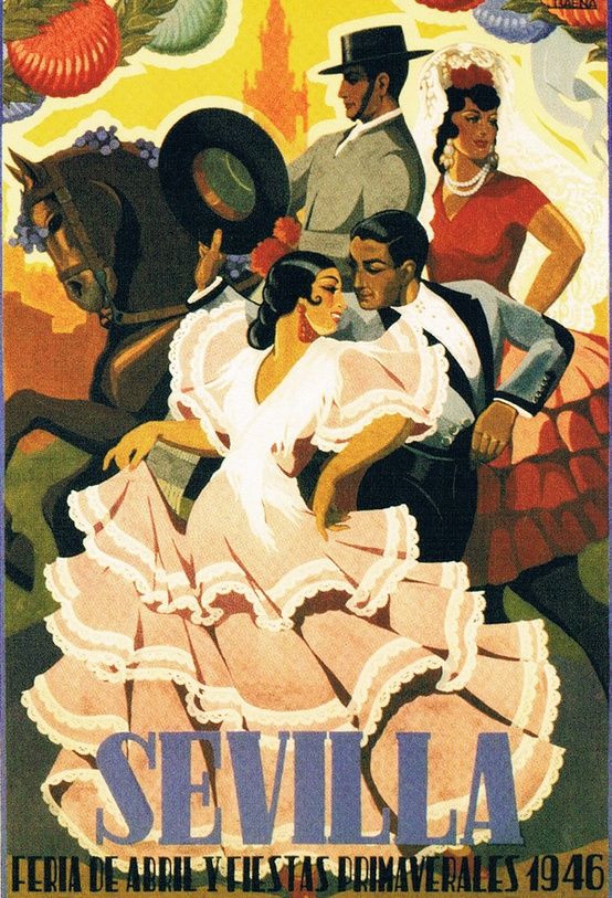 Feria de Sevilla Vintage Poster